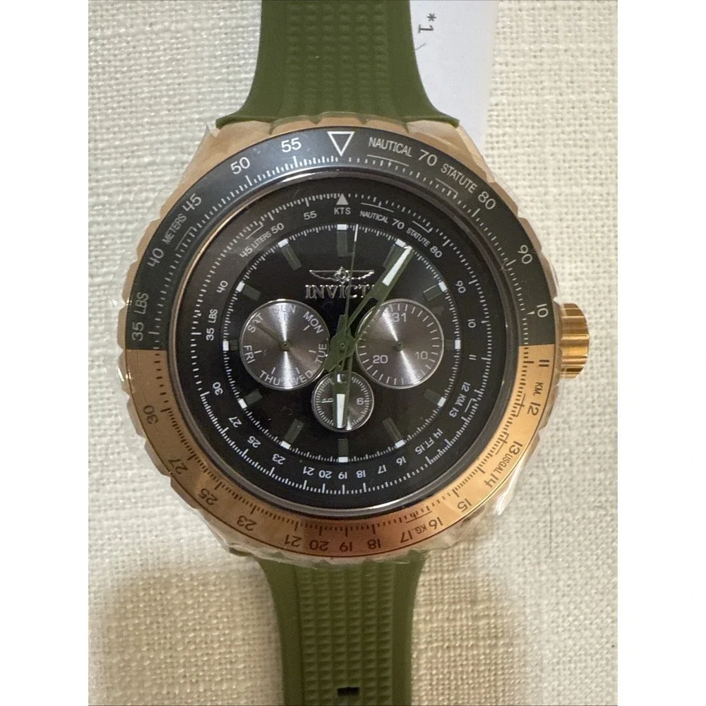 Sporty Invicta Aviator Skyshock Quartz Watch  39311.  50MM.  Brand New.‎